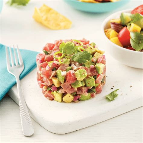 Tartare de thon à la mexicaine 5 ingredients 15 minutes