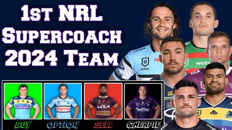 Drafting My St Nrl Supercoach Team Youtube