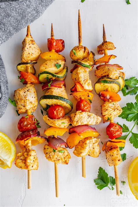 Air Fryer Chicken Kabobs Amanda S Cookin Air Fryer Recipes