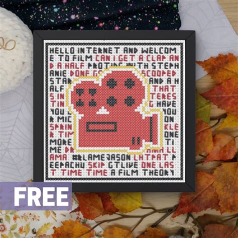 Film Theory I Free Cross Stitch Pattern Monsterousdesigns S Ko Fi