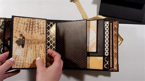 Golden Romance 6x6 Mini Album Tutorial Part 2 Mini Album Tutorial