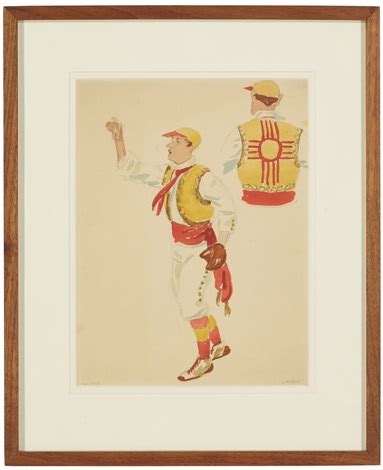 Design for New Mexico Baseball Team Uniforms by John French Sloan on artnet