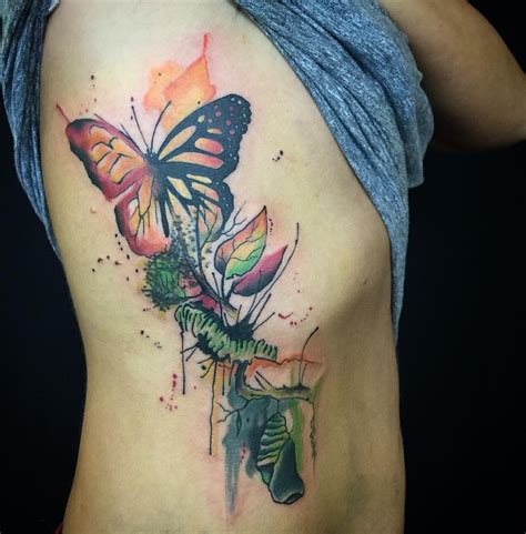 Metamorphosis tattoo, Caterpillar tattoo, Butterfly tattoo designs