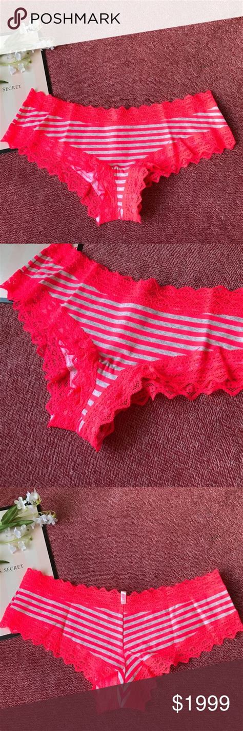 Victoria S Secret Pink Lace Trim Cheekster Panty