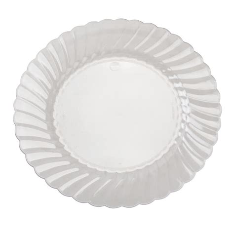 Disposable Clear Plastic Plates 54 CRYSTAL CLEAR PLASTIC PLATES 9