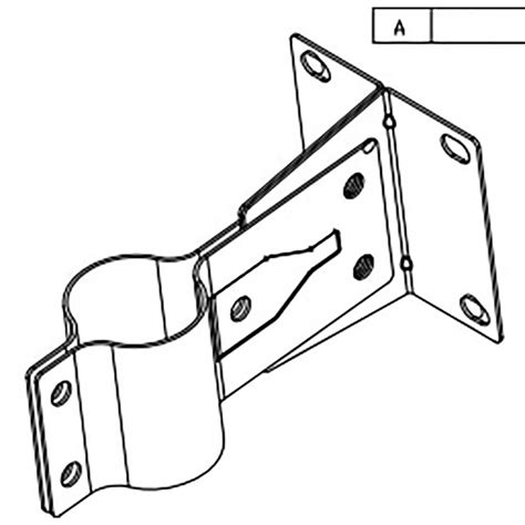 Outdoor Convex Mirror Safety Bracket