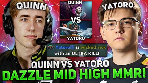 QUINN Vs YATORO From TEAM SPIRIT HARD GAME For QUINN On DAZZLE MID