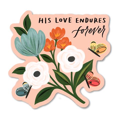 Love Endures Forever Sticker | Selah Paper | Reviews on Judge.me