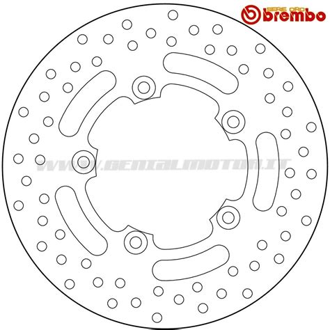 Brake Disc Fixed Brembo Oro Rear For Aprilia Dorsoduro 750 2008 2016