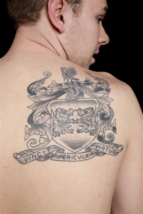 English Coat Of Arms Tattoo