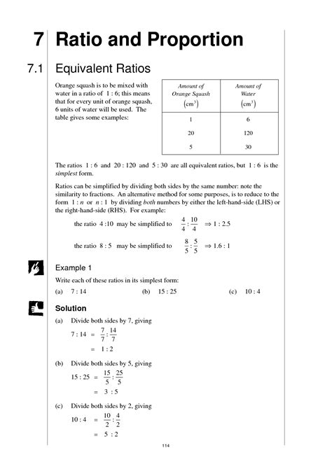 Ratio And Proportion Worksheets Grade 9 Pdf