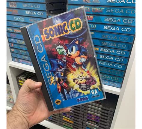 Sonic Cd Sega Cd Jogo Original Completo Longbox Raro