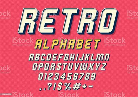 Retro Alphabet Stock Illustration Download Image Now Alphabet Alphabetical Order Art Istock