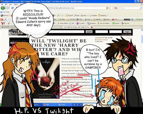 Harry Potter Vs Twilight Harry Potter Vs Twilight Photo 11560011 Fanpop