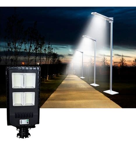 Solar Lumin Ria P Blica Poste Rua Led W C Sensor Frete Gr Tis