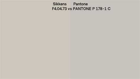 Sikkens F4 04 73 Vs Pantone P 178 1 C Side By Side Comparison