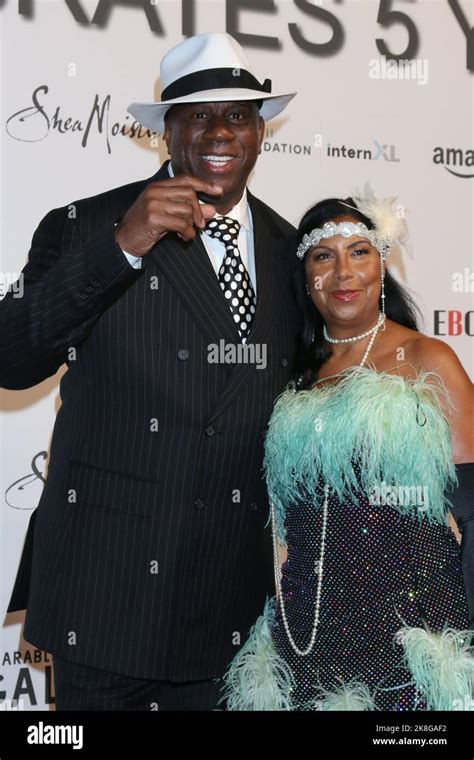 Magic Johnson Cookie Johnson Attends The 5th Annual Wearable Art Gala