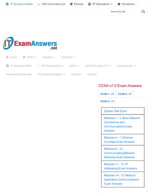 CCNA 1 V7 Modules 4 7 Ethernet Concepts Exam Answers Introduction