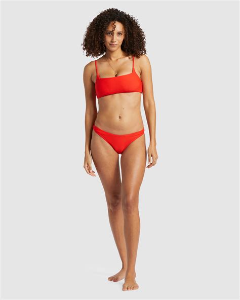 Billabong Tanlines Hike Bikini Bottom Rad Red SurfStitch