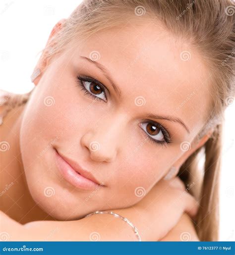 Beautiful College Girl Stock Image Image Of Care Expression 7612377