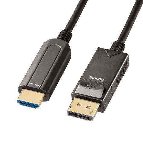 Displayport Hdmi変換光ファイバーケーブル 10m Kc Dphdfb100 サンワサプライ製｜電子部品・半導体通販のマルツ