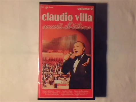 CLAUDIO VILLA CONCERTO All Italiana Vol 2 Vhs RARISSIMA SIGILLATA