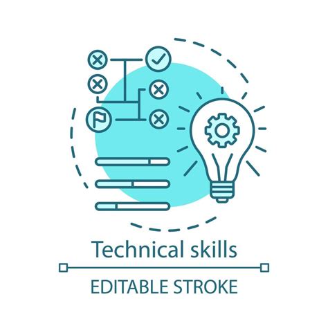 Technical Skills Turquoise Concept Icon Power Of Knowledge Learning