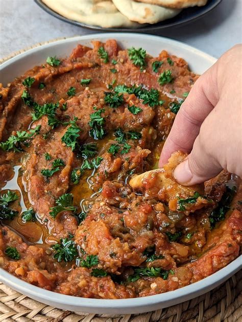 Best Moroccan Zaalouk Eggplant And Tomato Salad