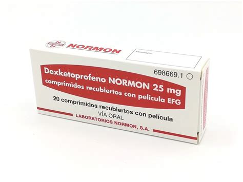 Dexketoprofeno Normon Mg Comprimidos Recubiertos Con Pelicula Efg