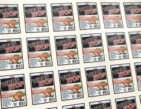 Печать наклеек на антисептик | Заказать изготовление стикеров и наклеек ...