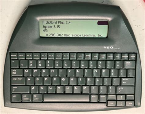 TESTED AlphaSmart NEO Laptop Word Processor W AC Adapter BATTERIES USB