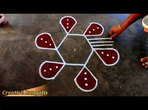 Panguni Uthiram Star Padi Kolam Easy Star Rangoli Easy Star Muggulu