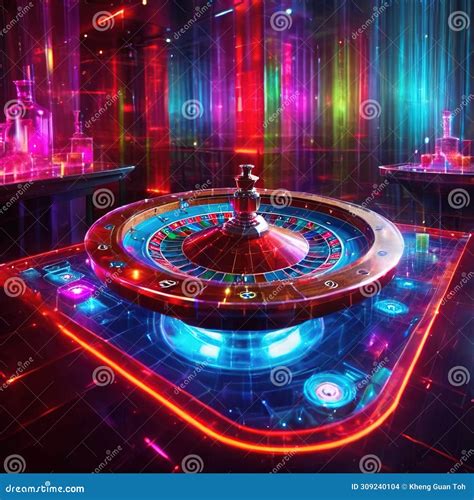 Online and Virtual Gambling, Shown by Digital Representation of