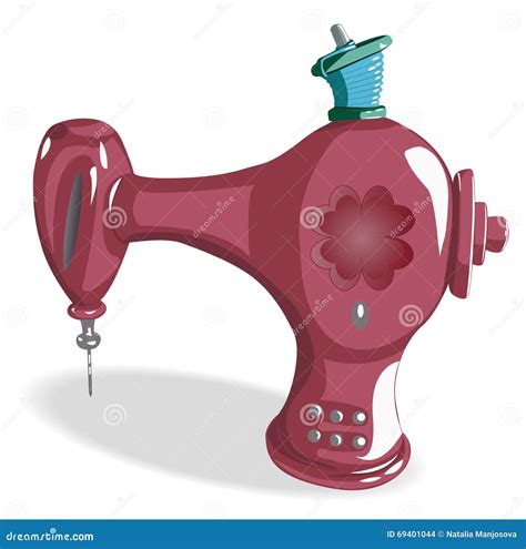 Sewing Machine Pink Stock Vector Illustration Of Vector 69401044