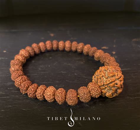 Braccialetto Rudraksha Naturale Tibet Milano