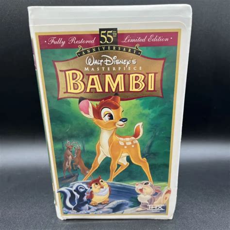 Bambi Th Anniversary Walt Disney S Masterpiece Vhs Limited Edition