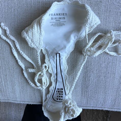 Frankies Bikinis Chloe Triangle Crochet Bikini Top Depop