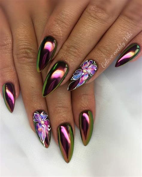 Chrome Nails Ideas And Inspo Fall In Love With Sassy Chromes Metallic