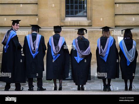 University graduates graduation ceremony oxford hi-res stock ...