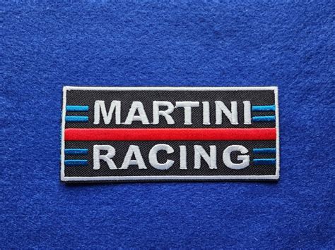 A Pair Of Motor Car Racing Patches Sew Iron On Badges Martini