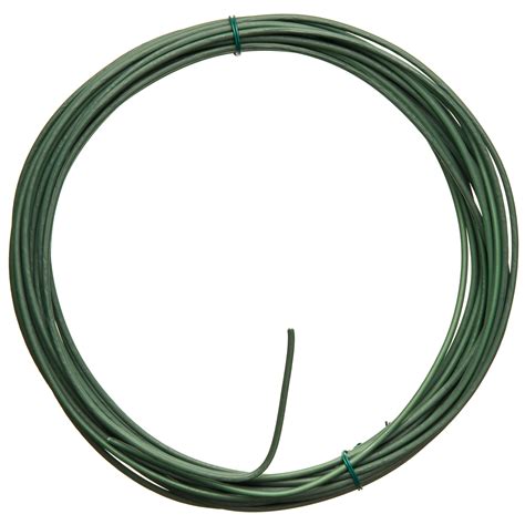 Cable Fil De Fer Acier Galvanis Plastifi Vert Mm X M