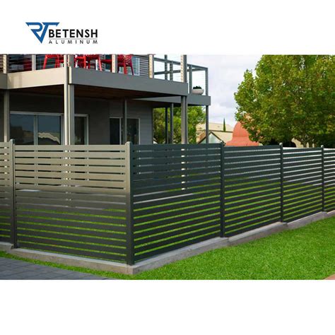 Powder Coated Used Factory Price Black Waterproof Horizontal Privacy