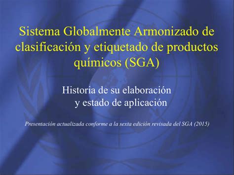 Sistema Globalmente Armonizado de clasificación y etiquetado de