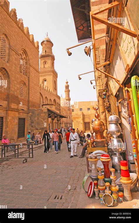 Cairo Street Islam Egypt Muizz People Stock Photo Alamy