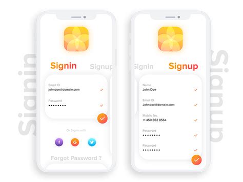 Signin Ui Design By Prem Parmar On Dribbble