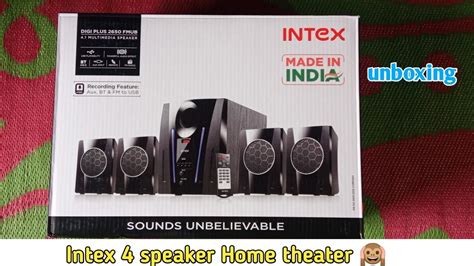 Intex Digi Plus 2650 4 1 Multi Media Speaker Home Theater Unboxing