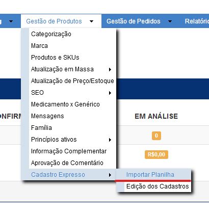 Procedimento para Utilização da Ferramenta de Cadastro Expresso