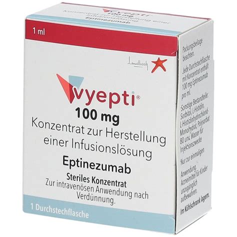 VYEPTI 100 mg Konz z Herst e Infusionslösung Dsfl 1 St mit dem E