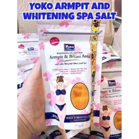 YOKO SPA SALT SCRUB WHITENING SPA SALT SCRUB FOR ARMPIT BIKINI AREA 220G Lazada PH