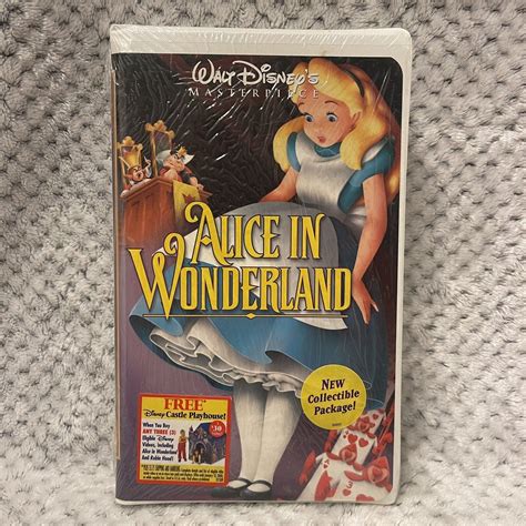 Mavin Disney Masterpiece Collection Alice In Wonderland Vhs Brand New